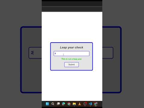 How to Check Leap Year Using JavaScript #astechmaster