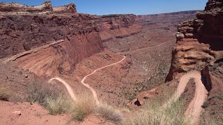 [71] Shafer Trail Switchbacks Scenic Bike Ride