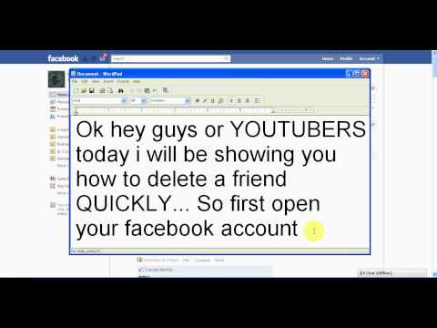 How To Delete a Friend in Facebook