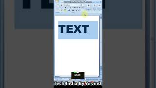 text shadow #text #textformatting #shadow #word2007 #wordtutorialinhindi #msofficetutorial
