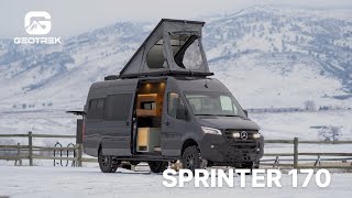 Great Camper Van For Families | Sprinter 170" Full Tour | Geotrek Vans
