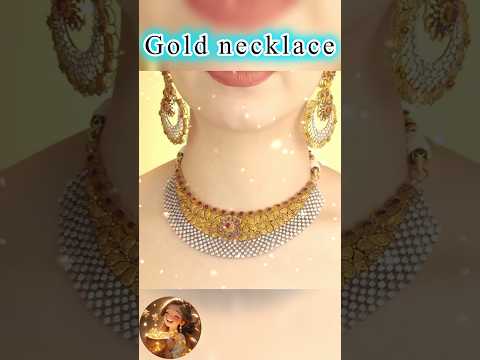 Beautiful gold necklace design #youtubeshorts #shorts