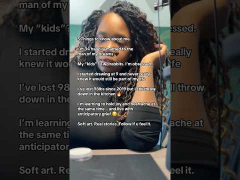 5 Things About Me While I Draw 🖤 #ytshorts #artjourney