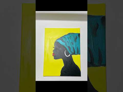 African lady painting #shorts  #art #paintingtechniques #fyp #youtubeshorts #painting #youtube