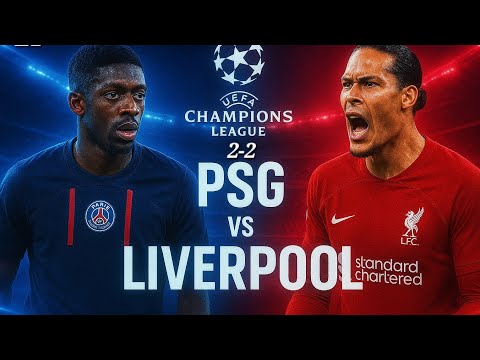 CHAMPIONS LEAGUE PSG V/S LIVERPOOL. FULL MATCH HIGH QUALITY 🤩. FC EA SPORTS 👌