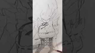 【Re：ゼロから始める異世界生活】リゼロのレムのイラストの練習　絵の描き方動画　その5　鬼化レム【KJR Drawing】#shorts