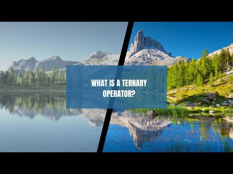 What is a ternary operator?
