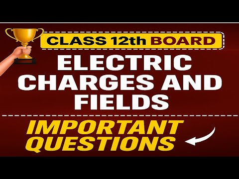 ELECTRIC CHARGES AND FIELDS Class 12 | Important Questions for BOARDS | CBSE