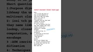 cs610 current final terms ppr #studyloop #vu #2023 #finalterm #virtualuniversity #exam