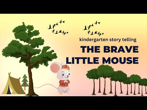 kindergarten story telling|| the brave little mouse||canva animation| video||
