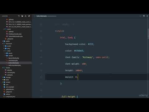 Laravel  tutorial - Refactoring to layout files in our views