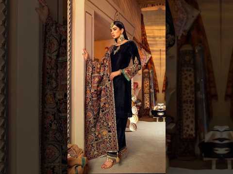 Top 5 Black Winter Dress 🖤 |Black Velvet Dress Designs 🖤 | #winterdress #black #velvet