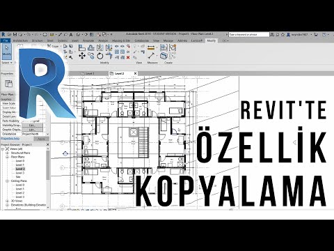 Revit'te Özellik Kopyalama - Match Type Properties Tool