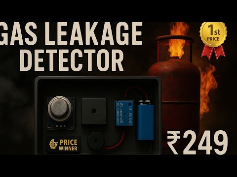 DIY Gas Leakage Detector Using Arduino | Buzzer & Relay Based Safety System | Science Project #diy
