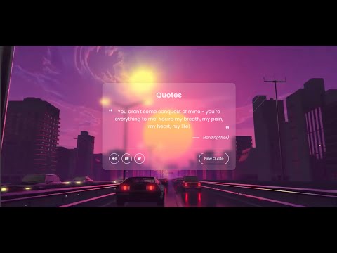 Inspirational Quote Generator | Animated Background | HTML, CSS, JavaScript