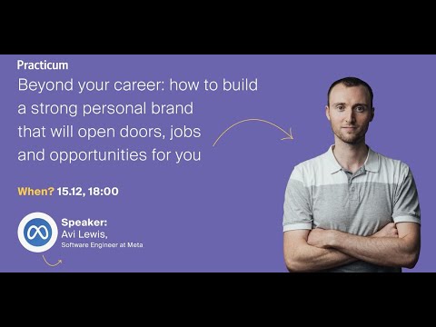 Avi Lewis - Beyond your career: how to build a strong personal brand that will open doors for you