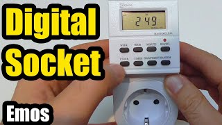 Emos TS-ED1 (Digital Switching Socket, ON/OFF timer, 3680W, 230V)