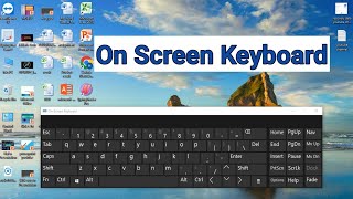 How to open keyboard on laptop screen || shortcut key to open the on-screen keyboard || Hafaria Tech