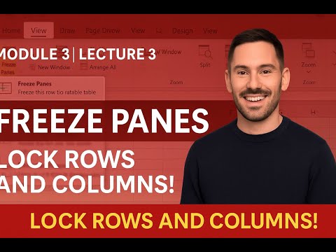 Freeze Panes Explained | Module 3 Lecture 3 | Zero to Hero
