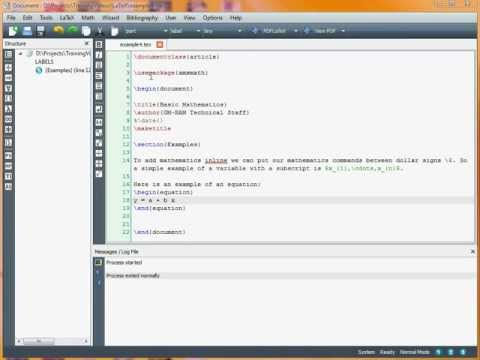 LaTeX Typesetting - Basic Mathematics