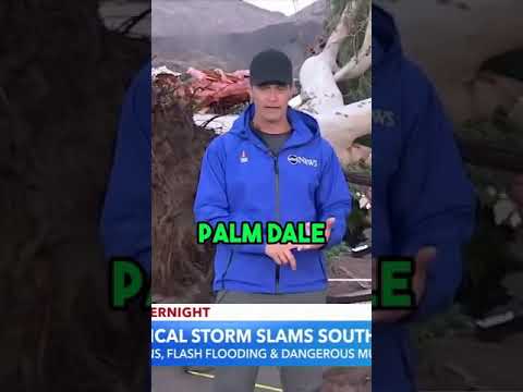 Tropical Storm Hillary Hits Southern California - Overnight Millions Affected | #storm #hurricane