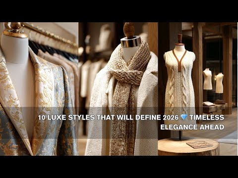 10 Luxe Styles That Will Define 2026 💎 Timeless Elegance Ahead 👑