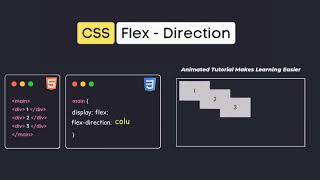 CSS Flex - Direction | html css projects | #css #html #html_elements #htmlcss #cssprojects