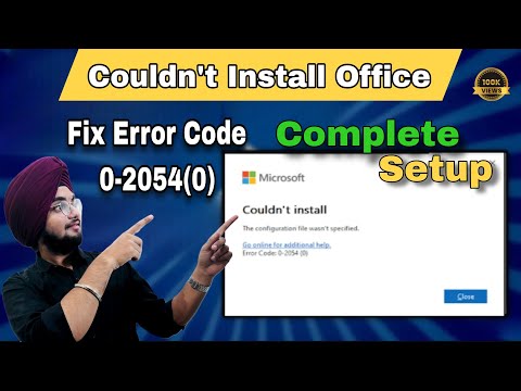 Fix Microsoft Office Couldn't Install | Error Code 0-2054(0) | Watch How I Fixed It✅