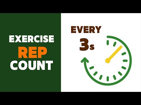 Exercise Repetition Count (Every 3s) with Human Voice Over, Counting from 1 to 80