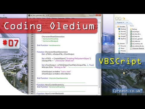 VBScript - Coding Oledium | Part 7