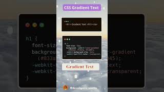 Gradient Text CSS3 | Web Development 2023 | #web3 #opensource #growth #html5 #100daysofpython #reels