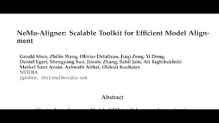NeMo-Aligner: Scalable Toolkit for Efficient Model Alignment