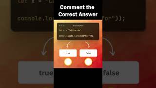 JavaScript Interview Question | Do you know the answer? #javascript #reactjs #css #shorts