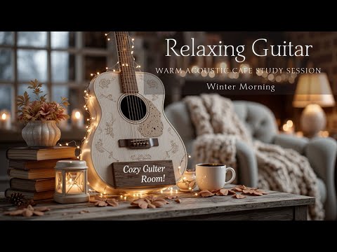 Cozy Winter Morning Guitar & Warm Acoustic Instrumental for Cafe Study Session