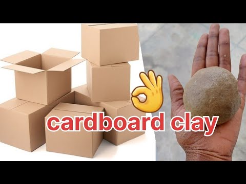 How to make cardboard clay/homemade clay