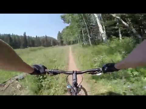 Mountain Biking on Crest in Big Cottonwood