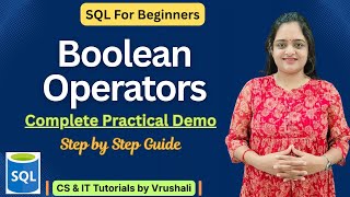 Boolean Operators in SQL Explained with Hands-On Demo  #sqlforbeginners