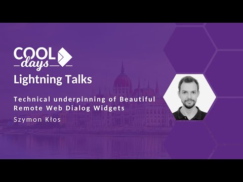 Technical Underpinning of Beautiful Remote Web Dialog Widgets - Szymon Klos