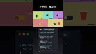 Funny CSS Toggle Switches You’ll Love! 😄 | Creative UI Animation #Shorts #cssanimation #cssfilters