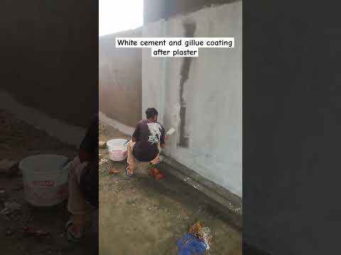 White cement coating / civil site supervision / construction