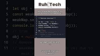 JavaScript Weakmap and Weakset #javascriptinterviewquestions #javascripttutorial #javascript #job #