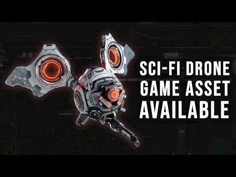 Game Asset - Sci Fi Drone - Available Now