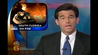 WTVJ TV NBC 6 News at 11pm Miami June 19, 2001
