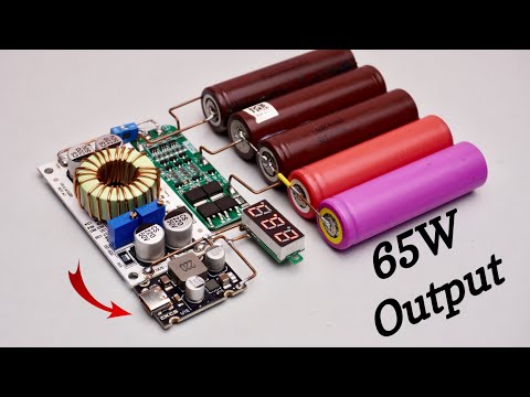 DIY 65watt powerbank that can charge really fast !!