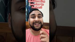 Can we start same thread again?? #ytshorts #shorts #multithreading #java #interview #freshers