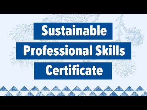Sustainable Professional Skills Certificate Information Session