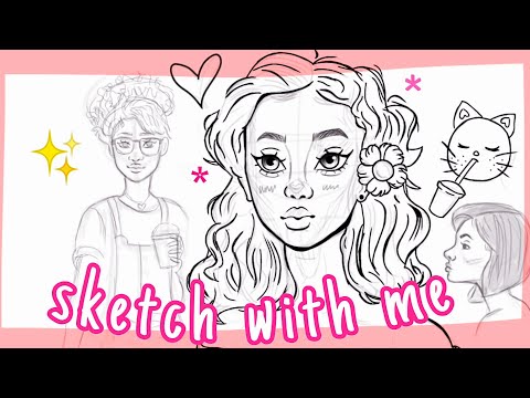 ✨(ASMR) SKETCH WITH ME ✨ Satisfying digital art process