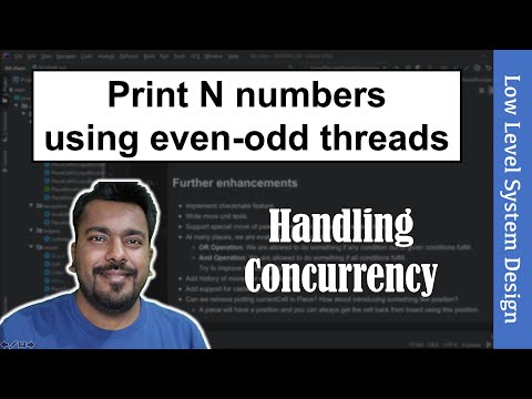 Java Concurrency Interview Question: Print N numbers via 2 threads one for each even and odd number