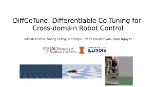 DiffCoTune: Differentiable Co-Tuning for Cross-domain Robot Control