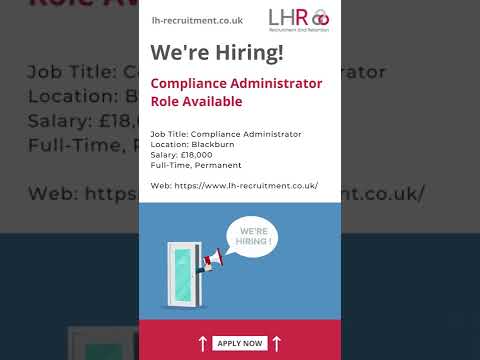 Compliance Administrator Role Available | LHR Recruitment